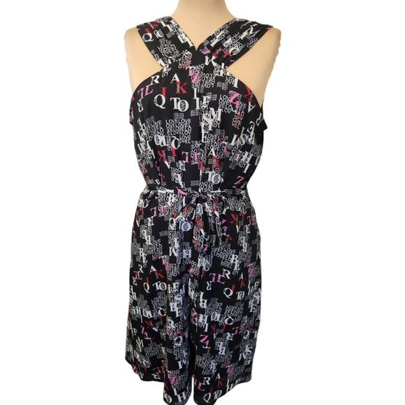 RACHEL ROY🔖NWT! "Print a Line" Halter Dress - Size 14 - Picture 4 of 15